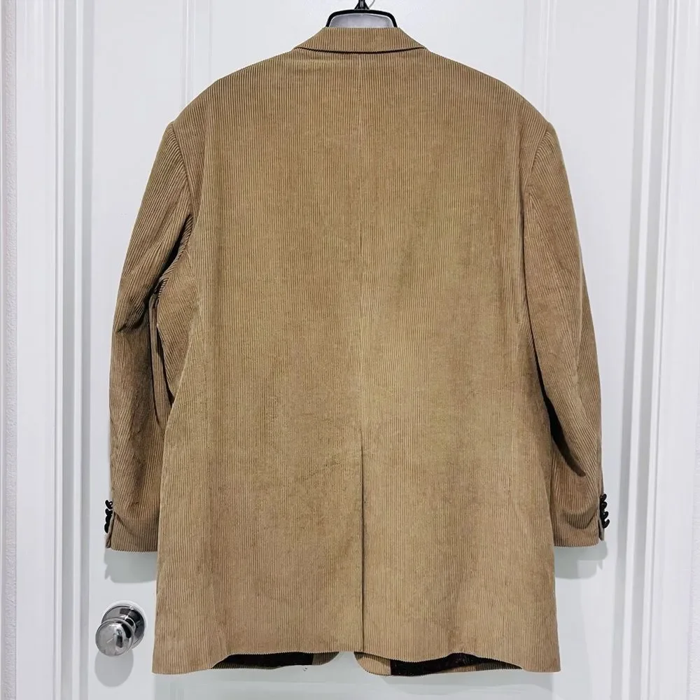 Lauren Ralph Lauren Men’s 100% Cotton Corduroy Blazer/Sports Coat Sz. 46L Camel